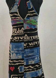 Unique Graphic Print Dress