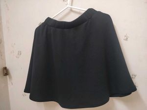 Elegant Black A-Line Skirt