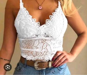 Lace detail brallete top
