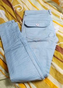 Light Blue Cargo Jeans