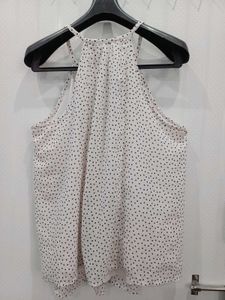 Y2K Chic Polka Dot Halter Top with Tassels