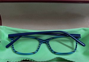 Stylish Blue Striped Eyeglasses