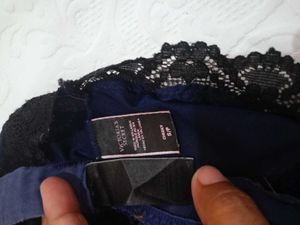 Elegant Blue Lace Bra Set