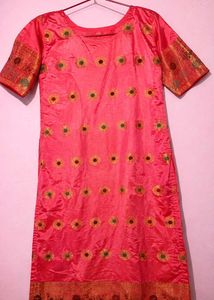Elegant Pink Kurta Set with Trousers