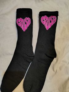 Y2K Vibes Checkered &amp; Heart Socks