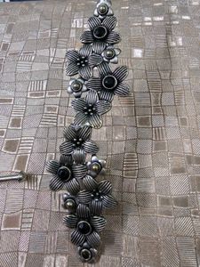 Oxidised Silver Jhumka &amp; Necklace Set
