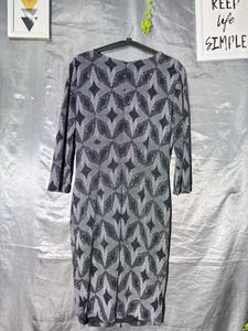 Sparkly Geometric Print Wrap Dress