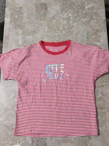 Striped Graphic T-Shirt
