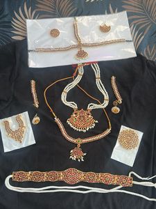 Traditional Bharatanatyam adornment set