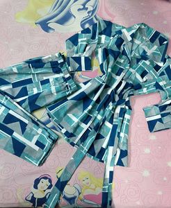 Abstract Print Pajama Set