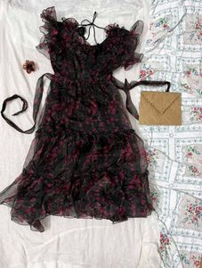 Gothic Black y2k Fairycore Vintage Dress🧺🎃🗝️
