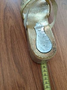 Sparkling Gold &amp; Silver platform heels