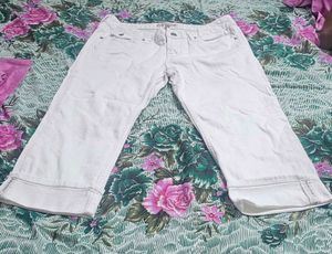 Banana Republic White Cropped Jeans 28/6p