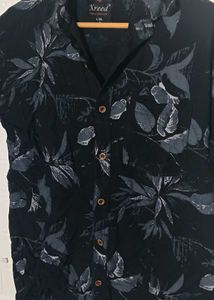 Men's Floral Print Short Sleeve Shirt