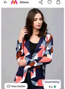 Athena Printed Blazer
