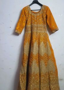Bridal Yellow  Gown