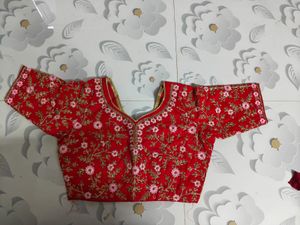 Stunning Red Embroidered Lehenga Skirt