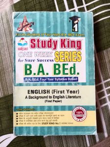 Study King B.A. BEd. English (First Year)