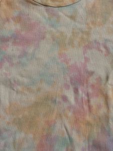 Tie-Dye Ribbed Mock Neck Top