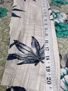 Unique Leaf Print Suit with Dupatta