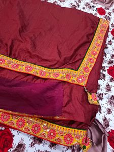 Beautiful Border Work Saree with blouse size 34