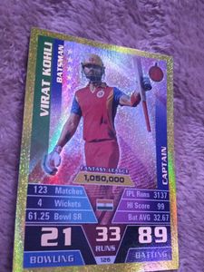 Virat Kohli Captain Fantasy League Card
