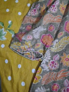 Floral Print Kurta with Dupatta