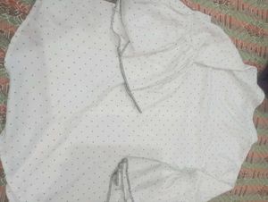 women's White Polka Dot Shirt