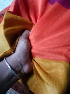 Maroon Cotton Silk Blend