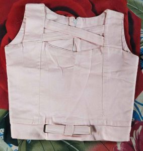 Stylish Pink Cropped Top