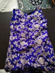 Royal Blue Brocade dress
