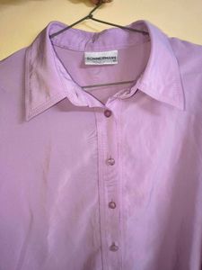 Elegant Lavender Button-Up Shirt