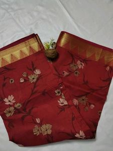 Elegant Floral Saree