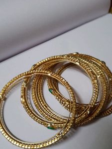 Party Wear Gold Plated Bangles