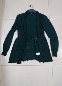 Bottle Green Mid Length Shrug