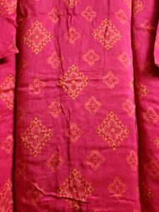 Vibrant Red Ethnic Kurta with Duppata and Pant