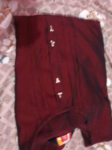 Maroon Silk Blend Blouse