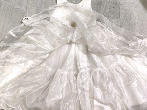 Elegant White Flower Girl Dress