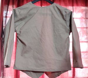 Stylish Grey Button-Down coat