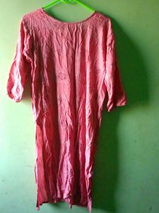 Pink Floral Print Kurti