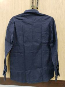 Men's Navy Blue Casual Shirt