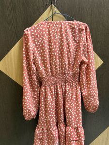 Chic Printed Wrap Dress