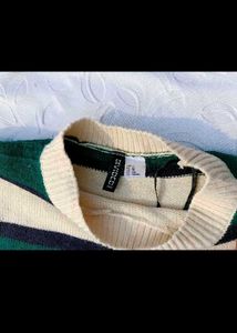 H&amp;M Chic Striped Knit Sweater