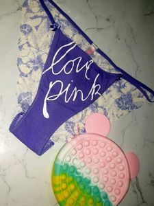 Victoria's Secret Pink Thong Panty 34-36 size