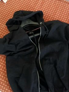 Black Zip-Up Hoodie