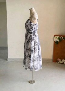 Chic Floral Print Midi Dress