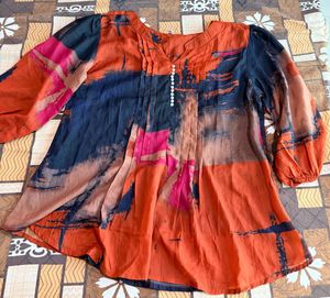Vibrant Abstract Print Kurta