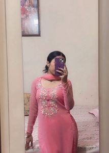 Elegant Peach Kurta Set