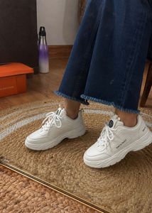 Cream Platform Sneakers(new with box)