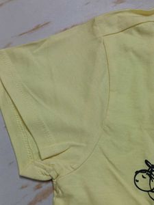 12-14 year Cute Yellow 'Dance Mode On' Tee